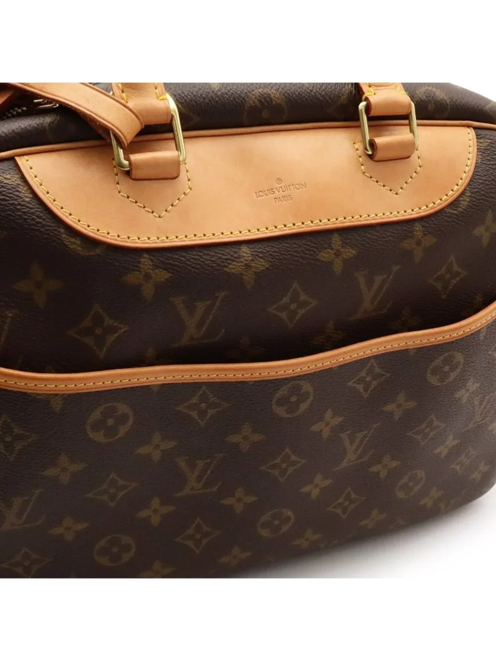 Louis Vuitton Monogram Bowling Vanity Deauville Mini Boston Bag Purse